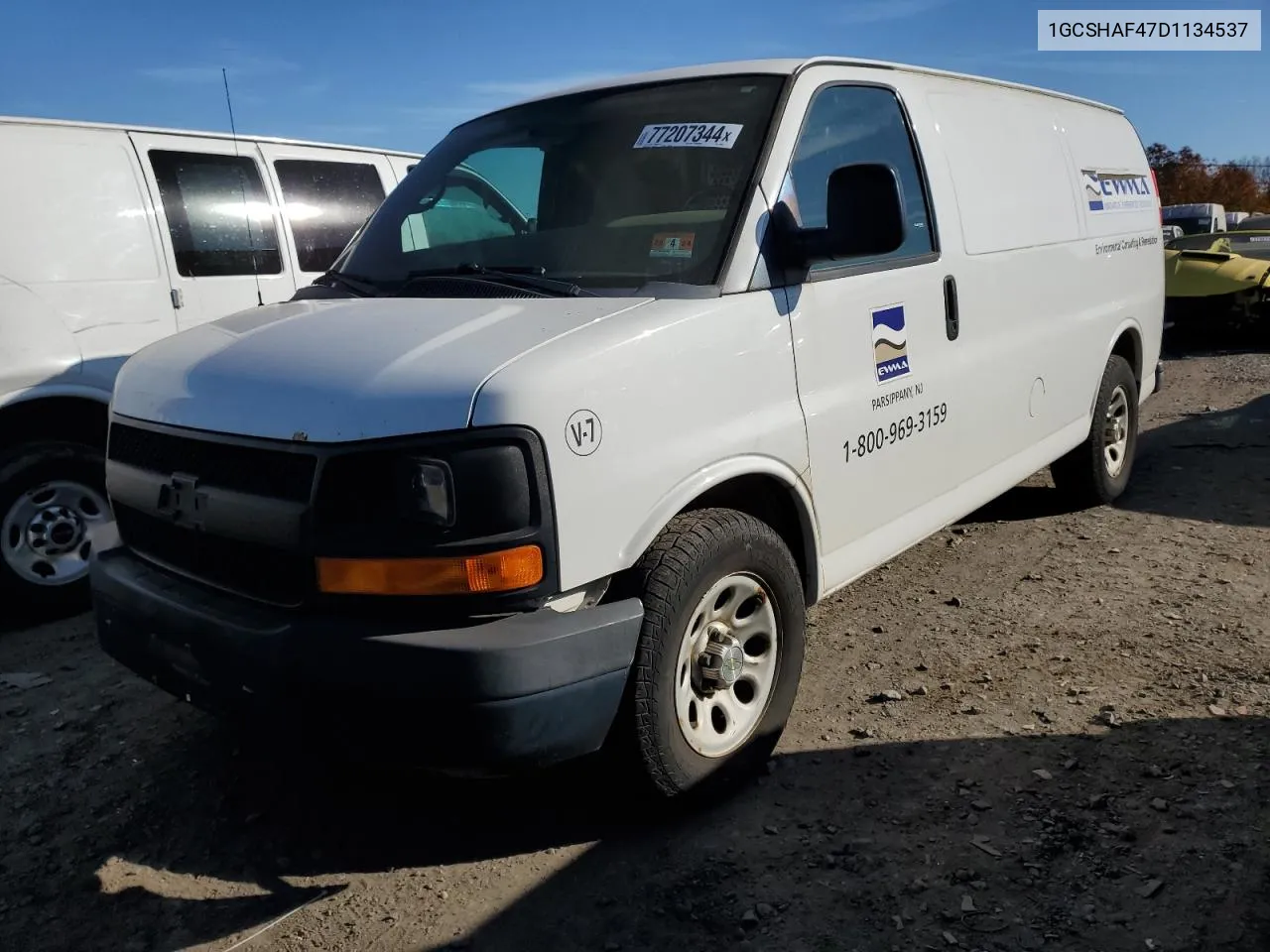 2013 Chevrolet Express G1500 VIN: 1GCSHAF47D1134537 Lot: 77207344