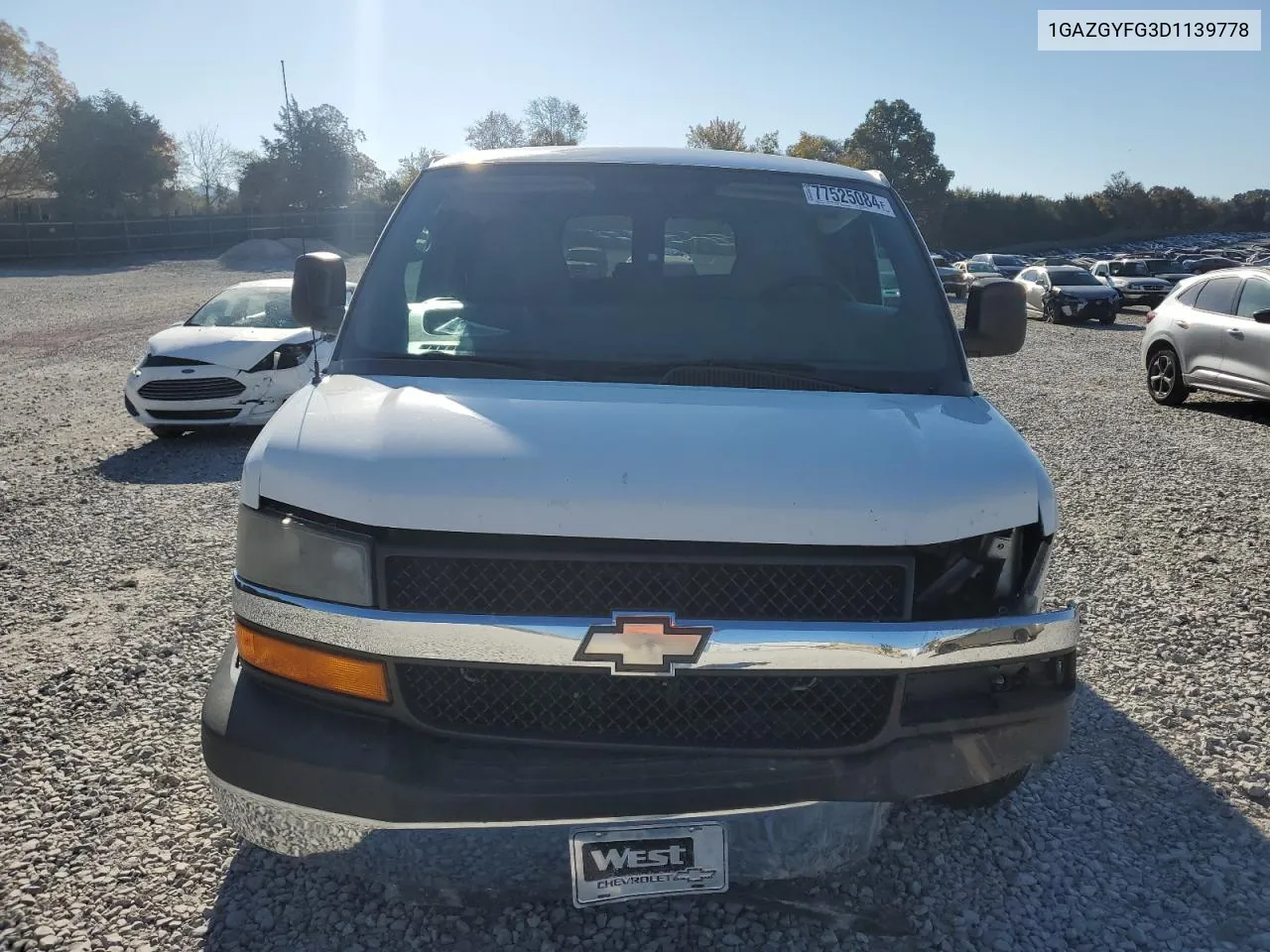 2013 Chevrolet Express G3500 Lt VIN: 1GAZGYFG3D1139778 Lot: 77525084