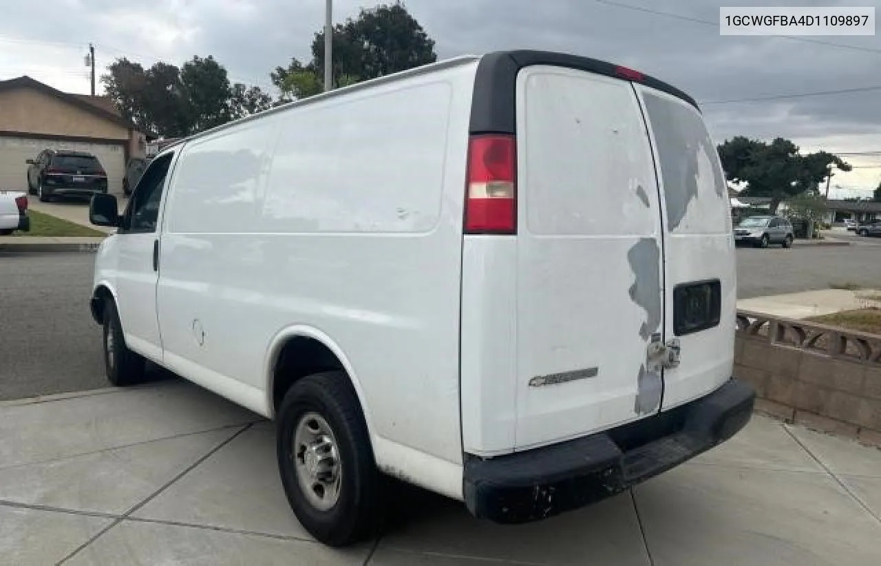 2013 Chevrolet Express G2500 VIN: 1GCWGFBA4D1109897 Lot: 79345824