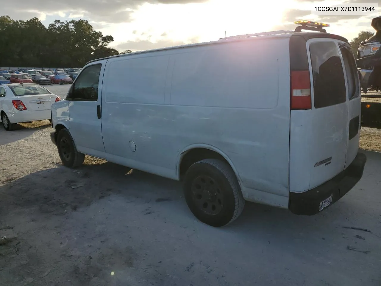 2013 Chevrolet Express G1500 VIN: 1GCSGAFX7D1113944 Lot: 80474374