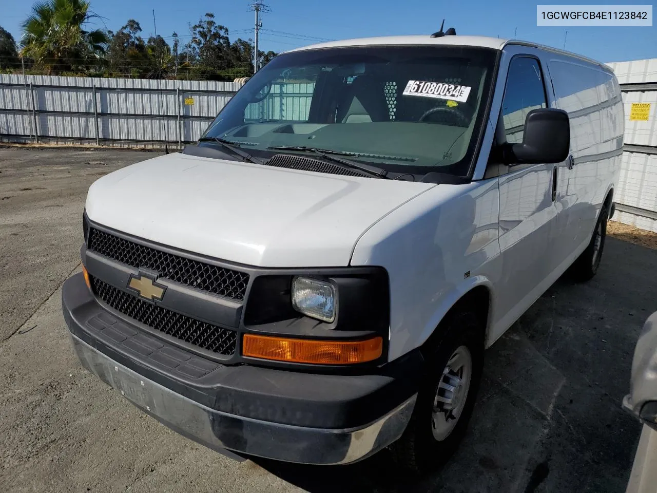 2014 Chevrolet Express G2500 VIN: 1GCWGFCB4E1123842 Lot: 61080034