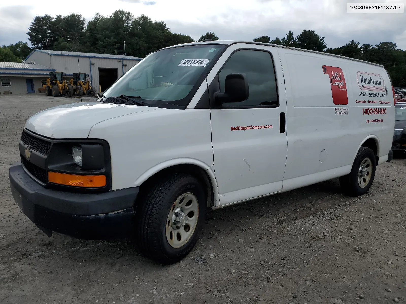 2014 Chevrolet Express G1500 VIN: 1GCSGAFX1E1137707 Lot: 66741004