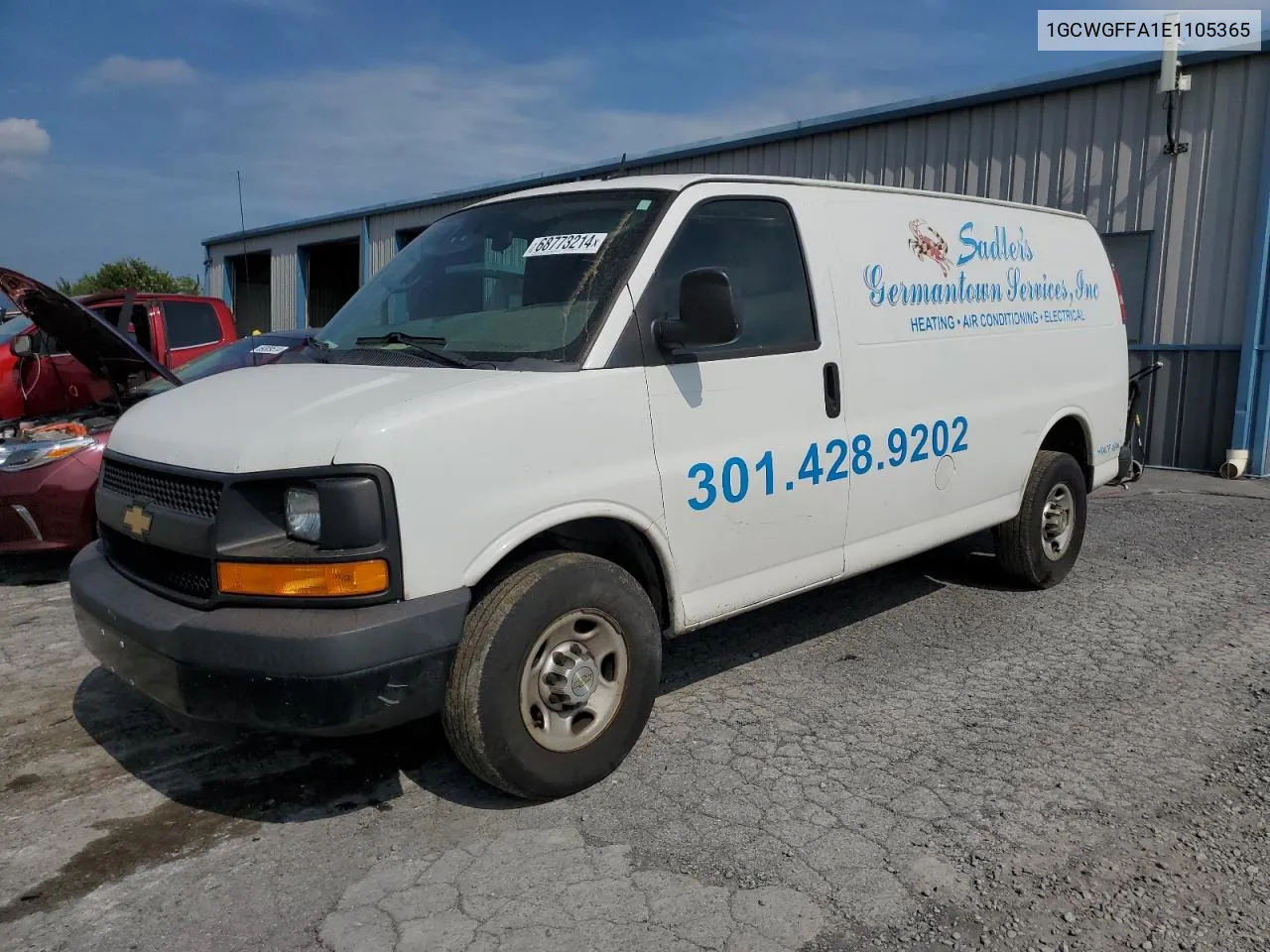 2014 Chevrolet Express G2500 VIN: 1GCWGFFA1E1105365 Lot: 68773214