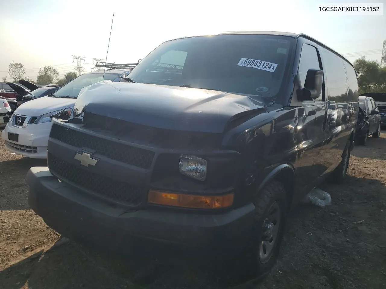 2014 Chevrolet Express G1500 VIN: 1GCSGAFX8E1195152 Lot: 69883124