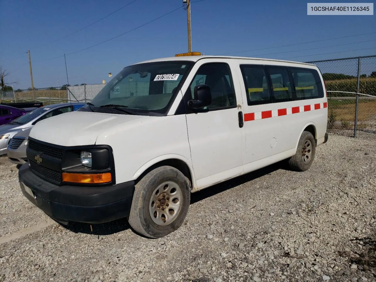 1GCSHAF40E1126345 2014 Chevrolet Express G1500