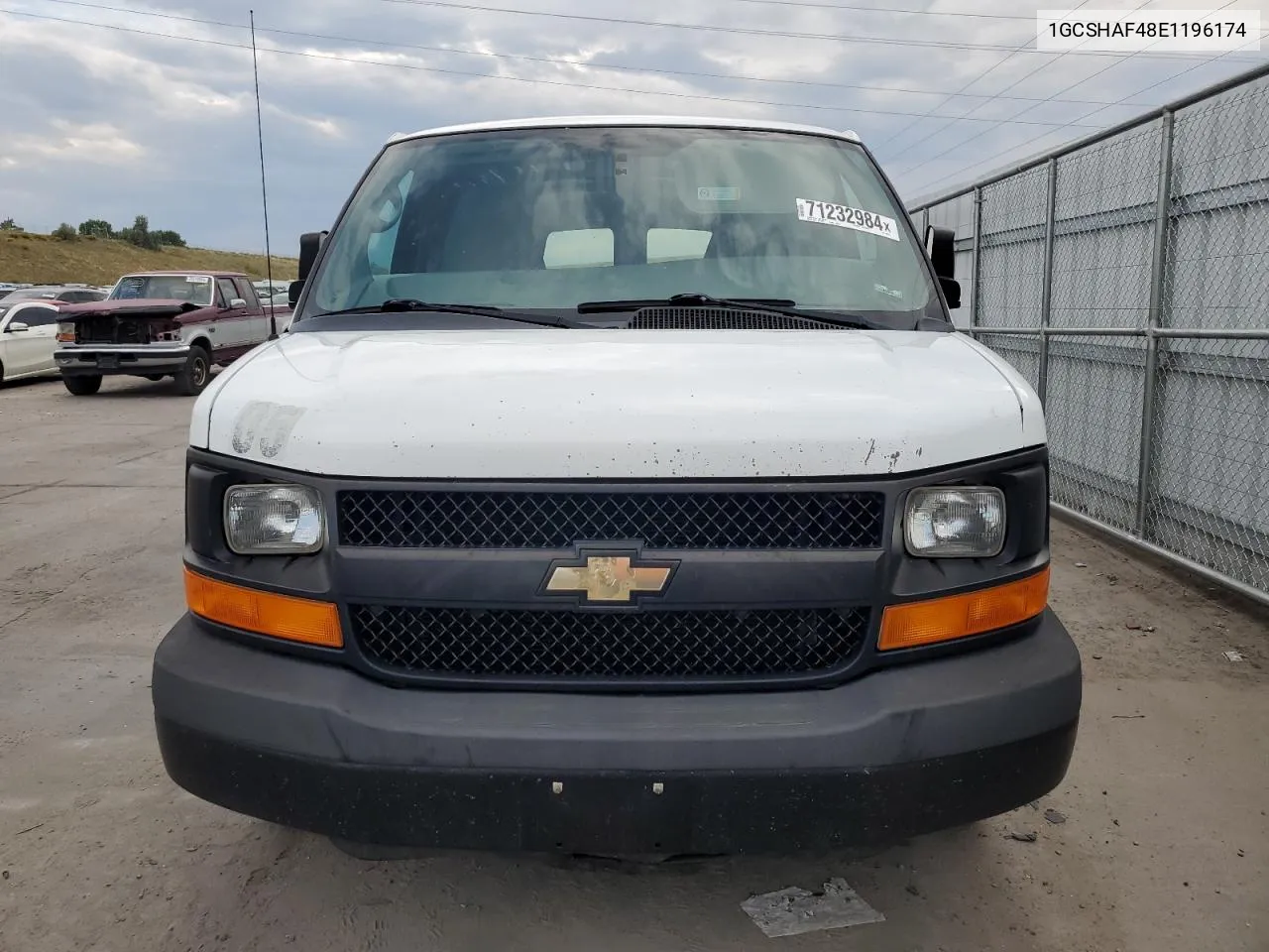 2014 Chevrolet Express G1500 VIN: 1GCSHAF48E1196174 Lot: 71232984