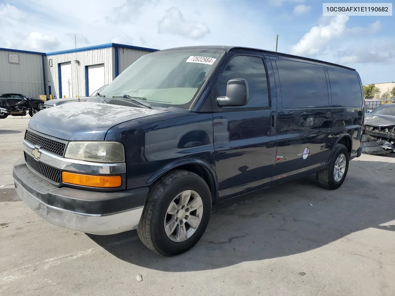 2014 Chevrolet Express G1500 VIN: 1GCSGAFX1E1190682 Lot: 72622984