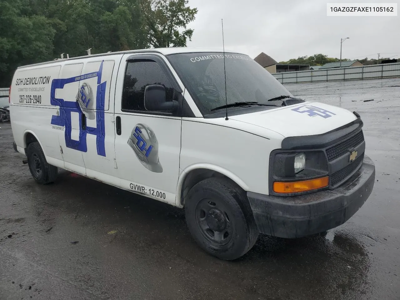 2014 Chevrolet Express G3500 Ls VIN: 1GAZGZFAXE1105162 Lot: 72773154