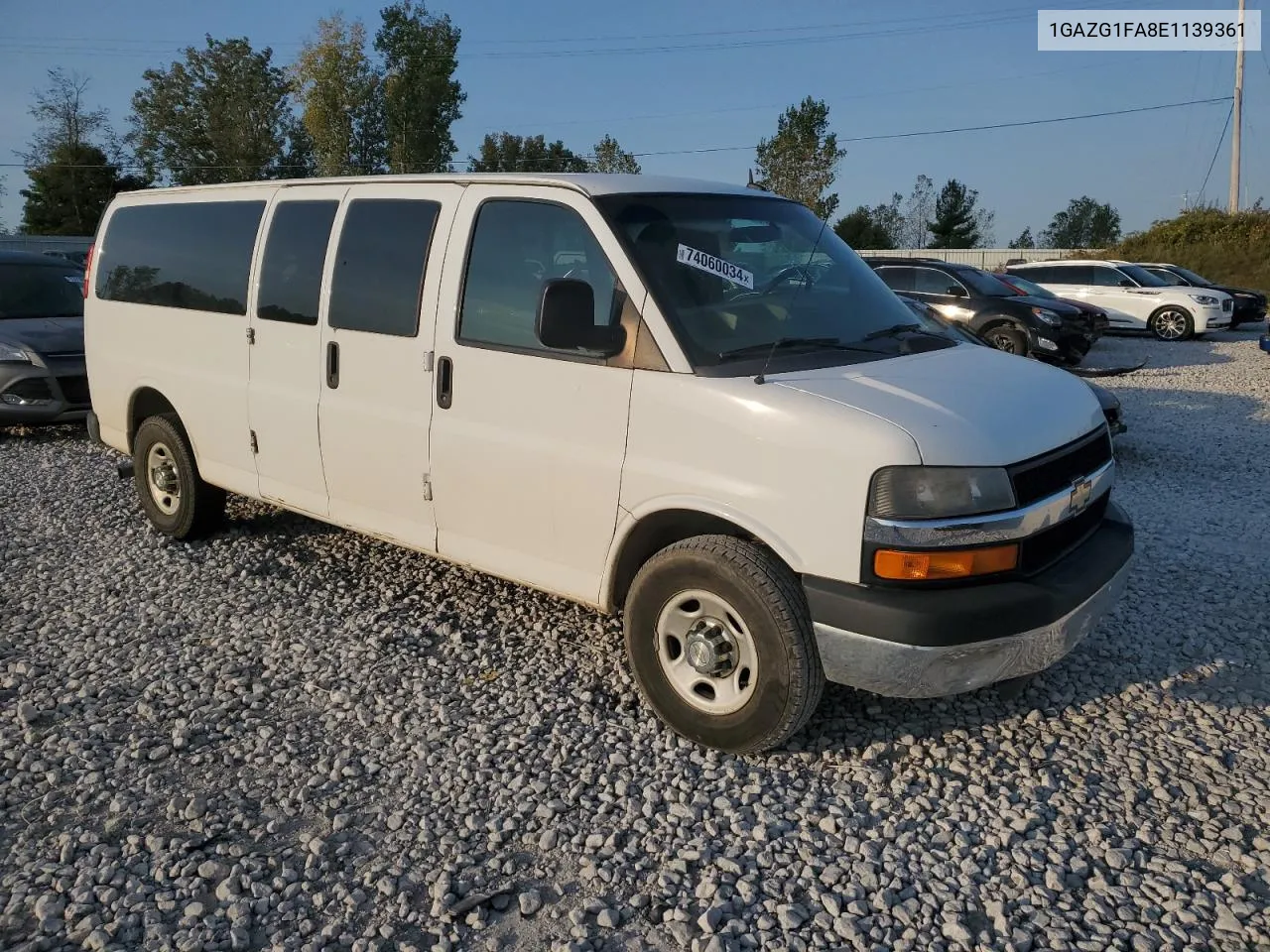 2014 Chevrolet Express G3500 Lt VIN: 1GAZG1FA8E1139361 Lot: 74060034