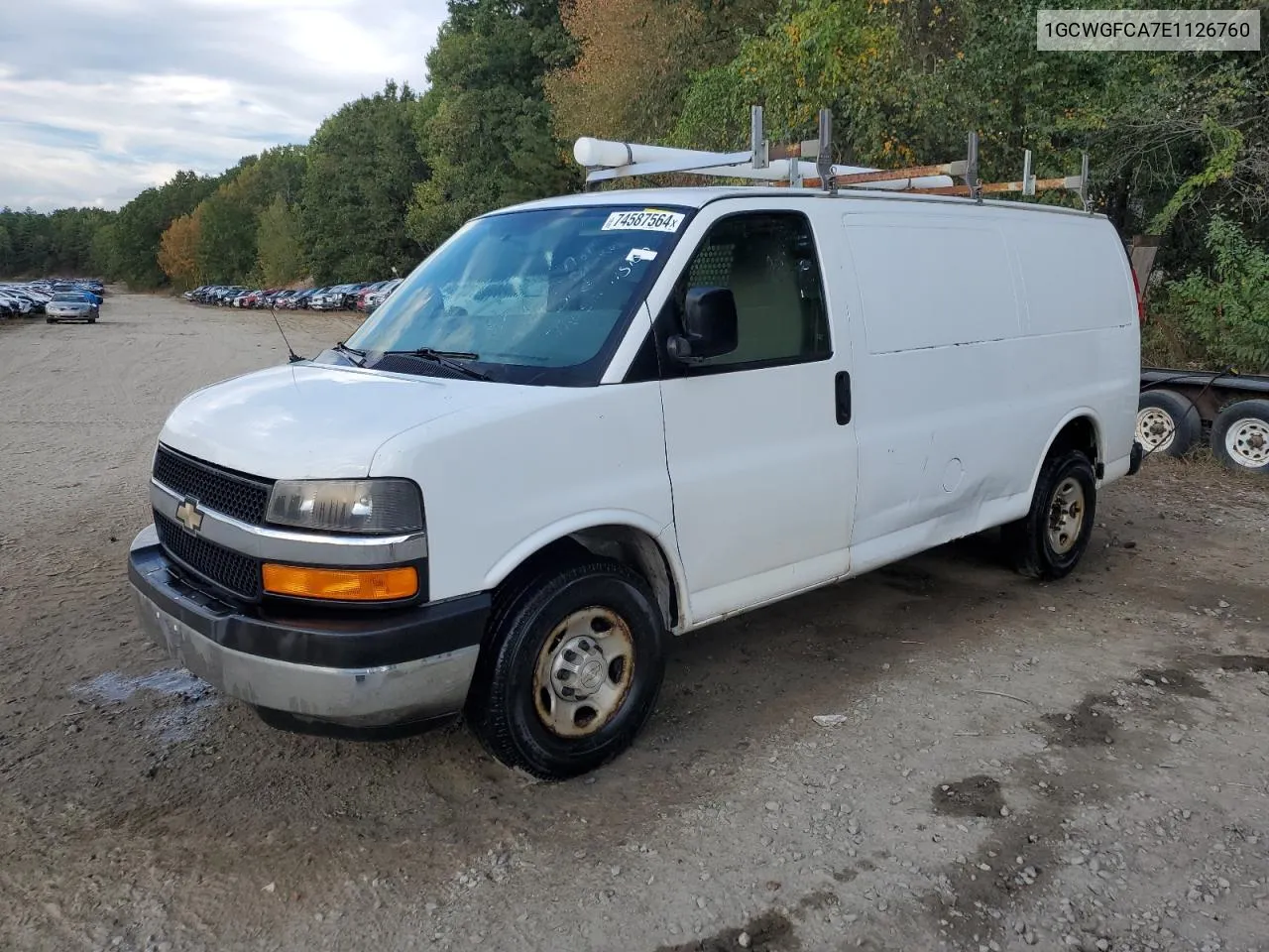 2014 Chevrolet Express G2500 VIN: 1GCWGFCA7E1126760 Lot: 74587564