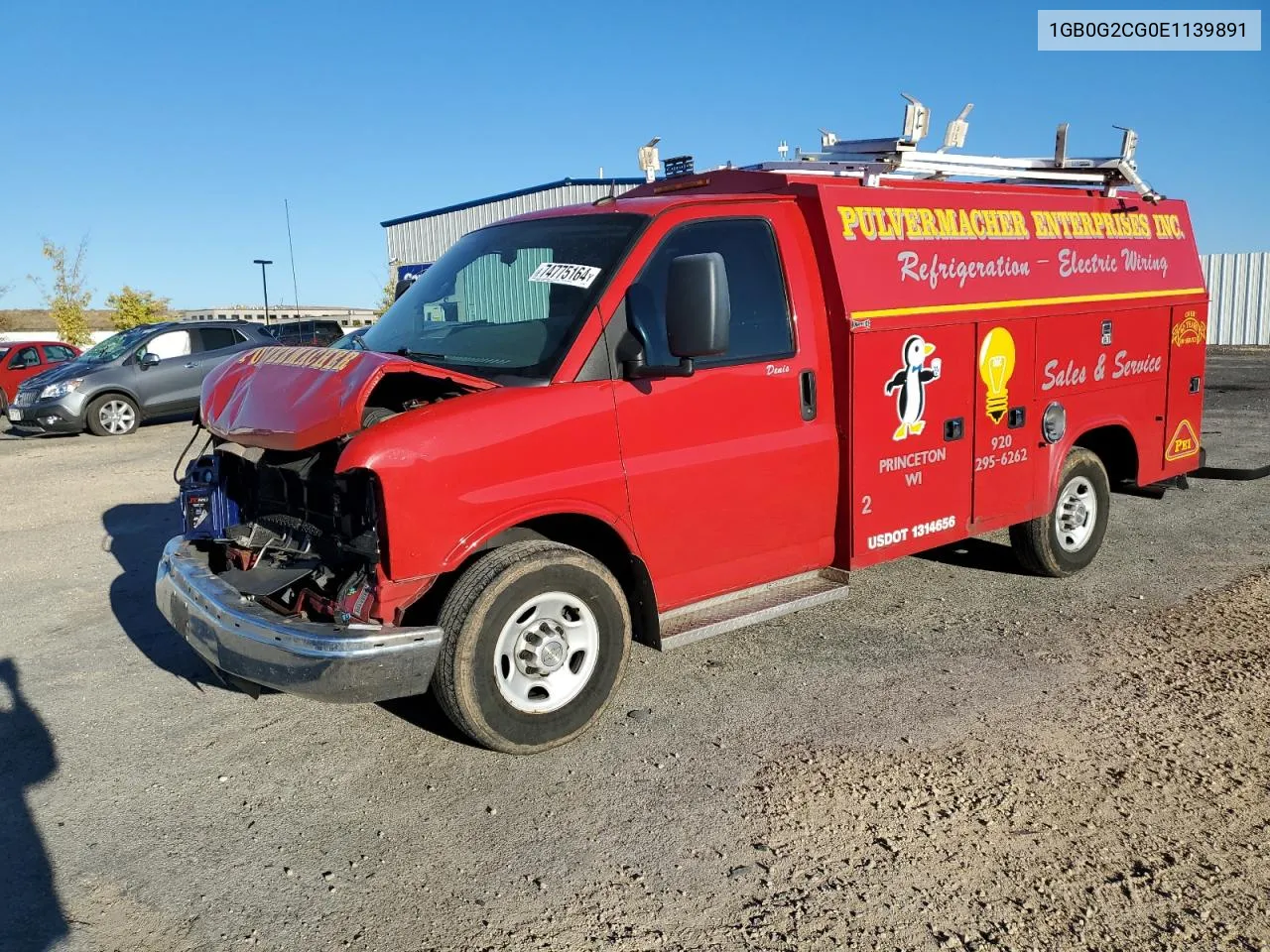 2014 Chevrolet Express G3500 VIN: 1GB0G2CG0E1139891 Lot: 74775164