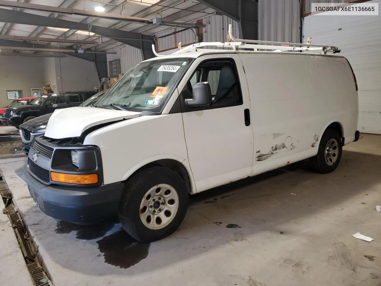 2014 Chevrolet Express G1500 VIN: 1GCSGAFX6E1136665 Lot: 75435254