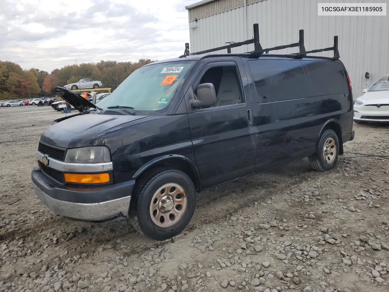 2014 Chevrolet Express G1500 VIN: 1GCSGAFX3E1185905 Lot: 75684334