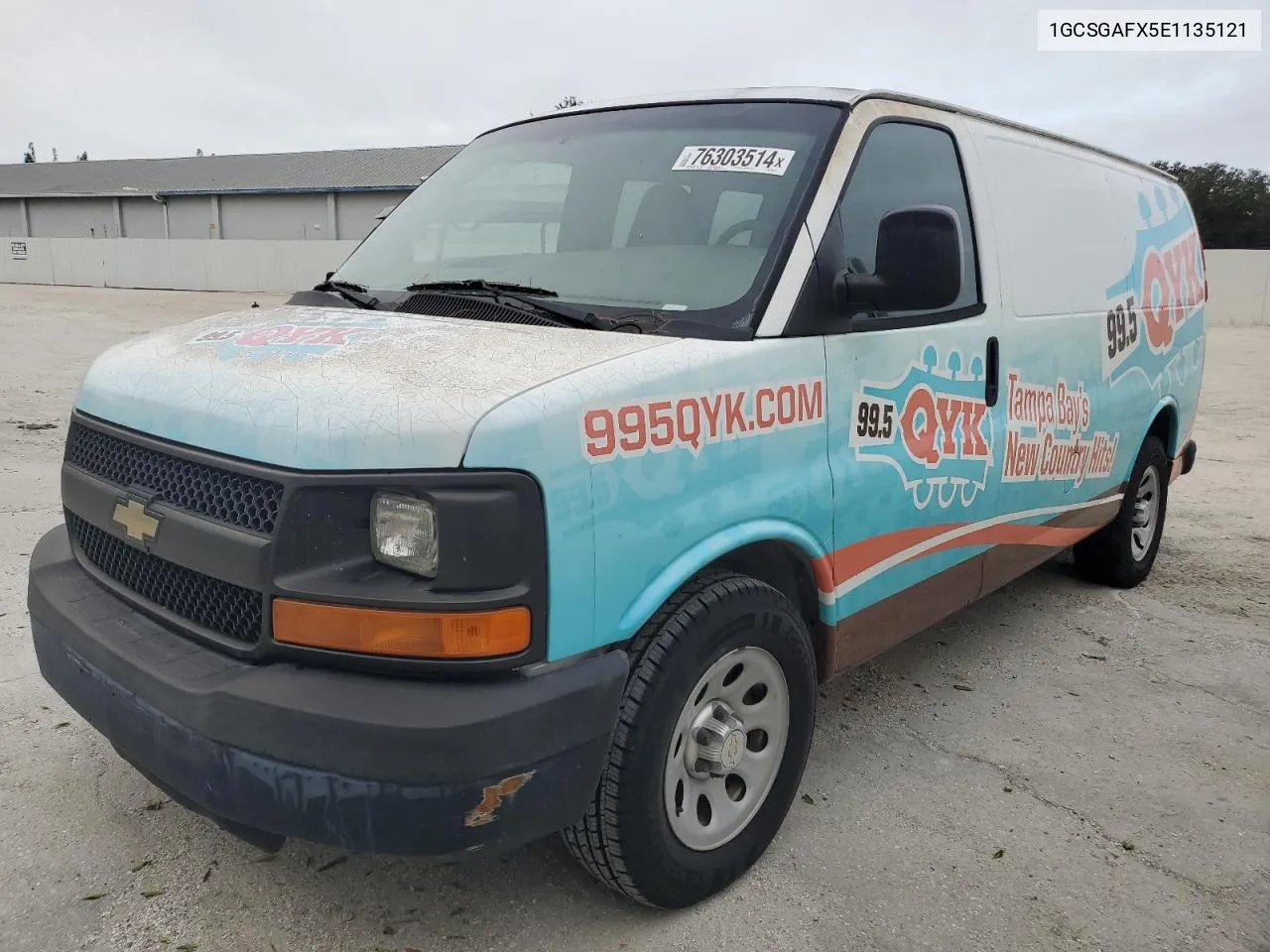 2014 Chevrolet Express G1500 VIN: 1GCSGAFX5E1135121 Lot: 76303514