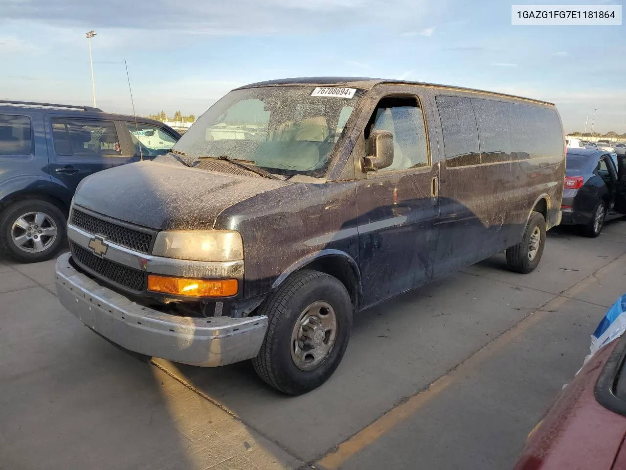 2014 Chevrolet Express G3500 Lt VIN: 1GAZG1FG7E1181864 Lot: 76708694