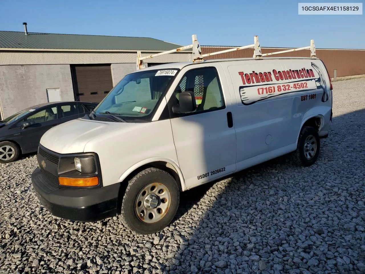 2014 Chevrolet Express G1500 VIN: 1GCSGAFX4E1158129 Lot: 76916074