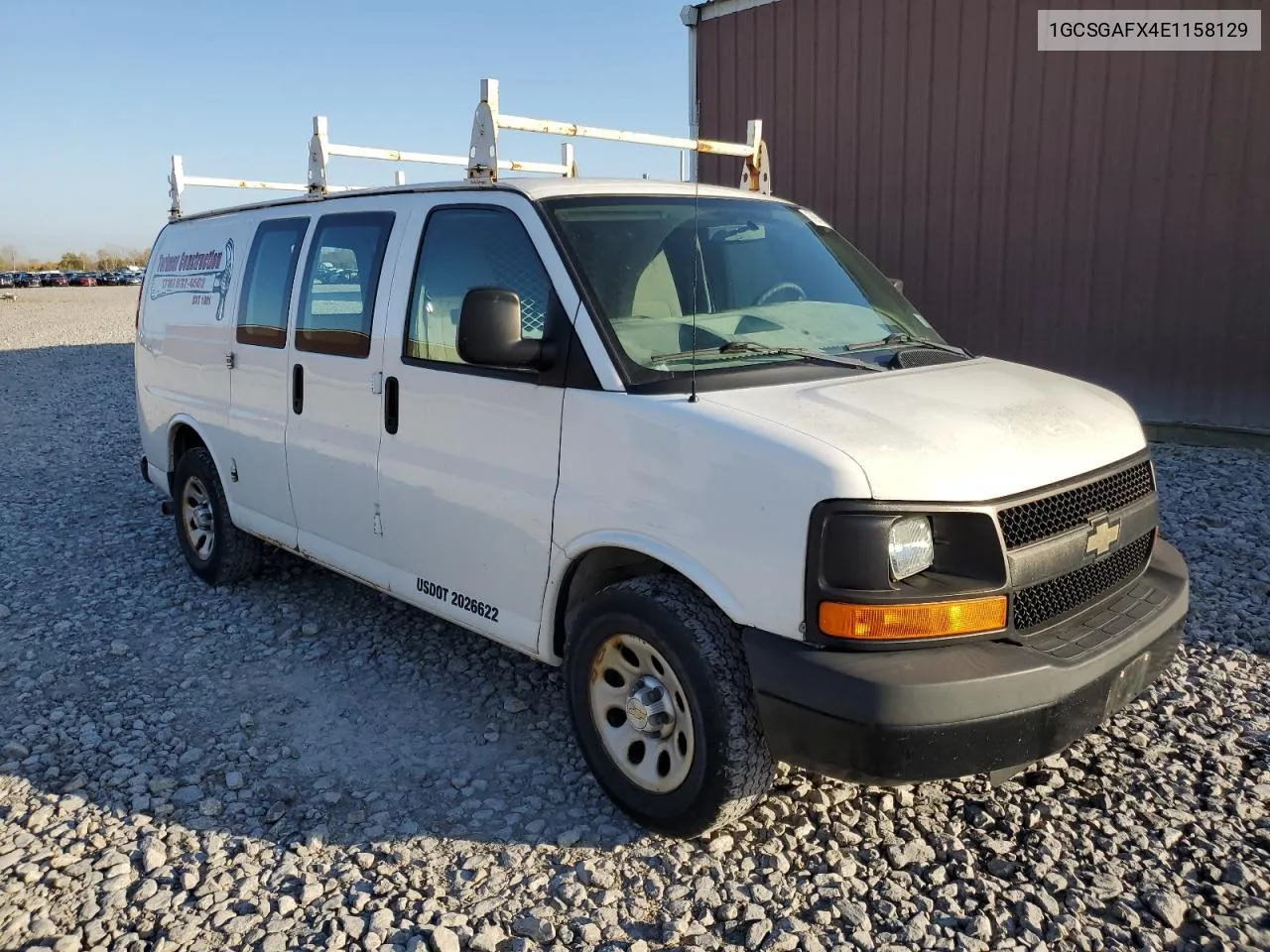 2014 Chevrolet Express G1500 VIN: 1GCSGAFX4E1158129 Lot: 76916074