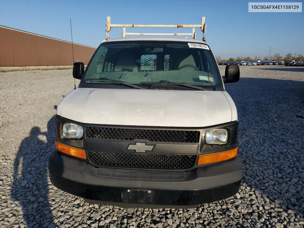 2014 Chevrolet Express G1500 VIN: 1GCSGAFX4E1158129 Lot: 76916074