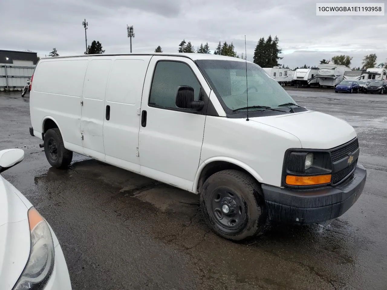 2014 Chevrolet Express G2500 VIN: 1GCWGGBA1E1193958 Lot: 77208494