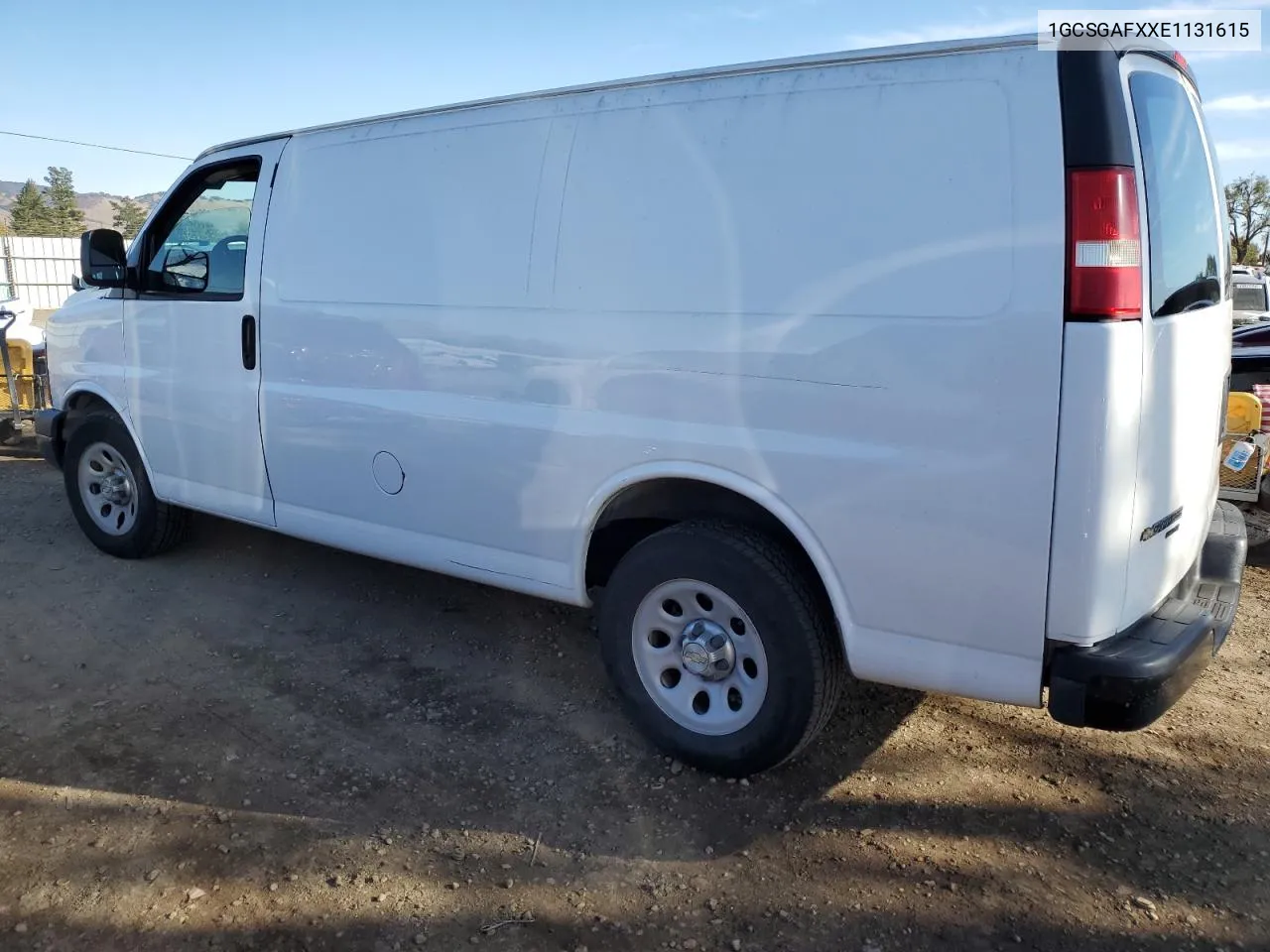 2014 Chevrolet Express G1500 VIN: 1GCSGAFXXE1131615 Lot: 80180334