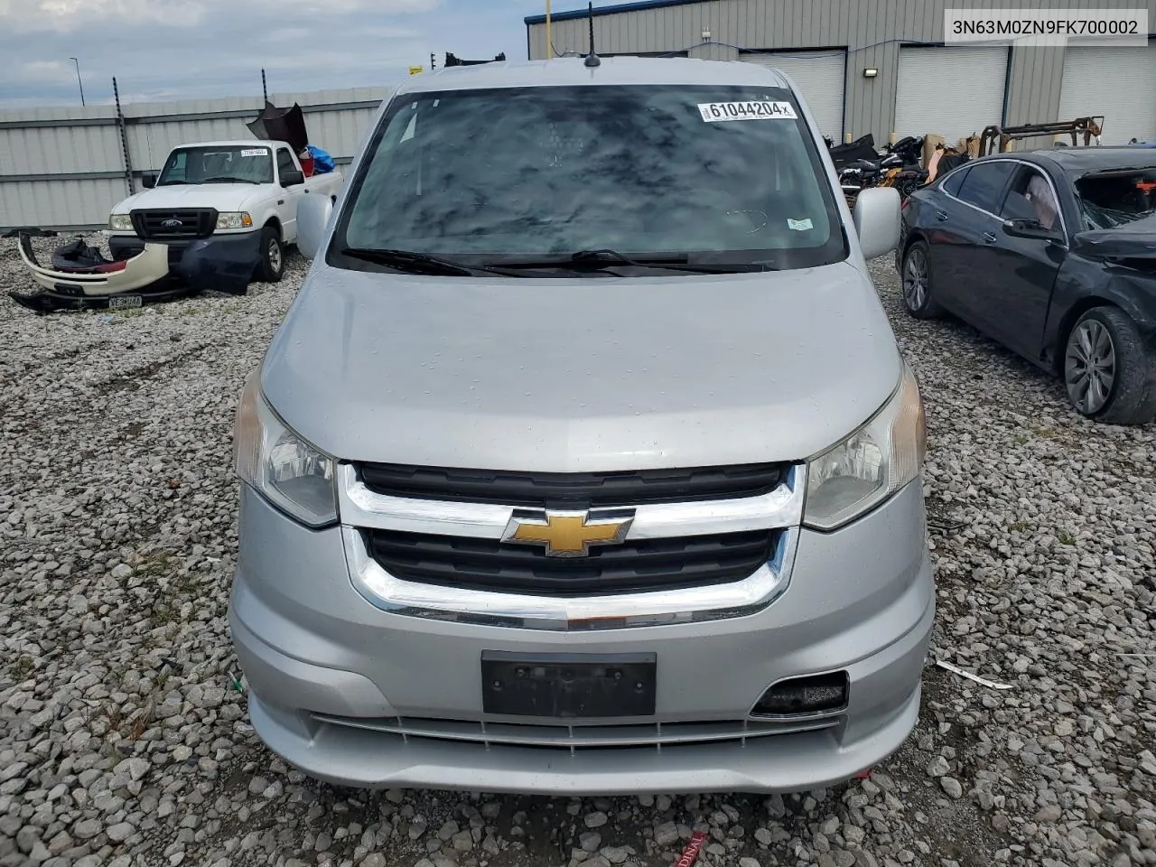 2015 Chevrolet City Express Lt VIN: 3N63M0ZN9FK700002 Lot: 61044204