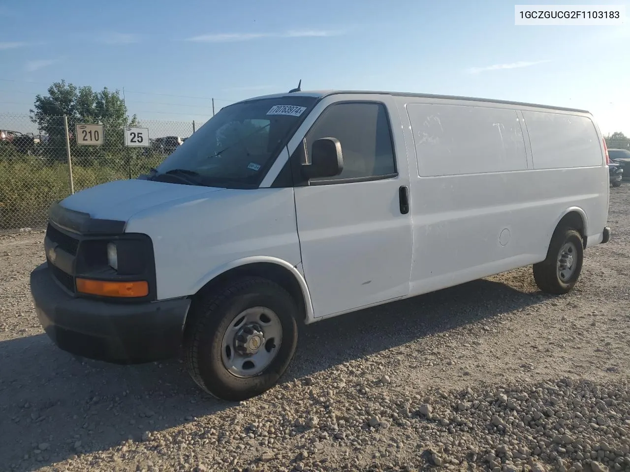 2015 Chevrolet Express G3500 VIN: 1GCZGUCG2F1103183 Lot: 70763974