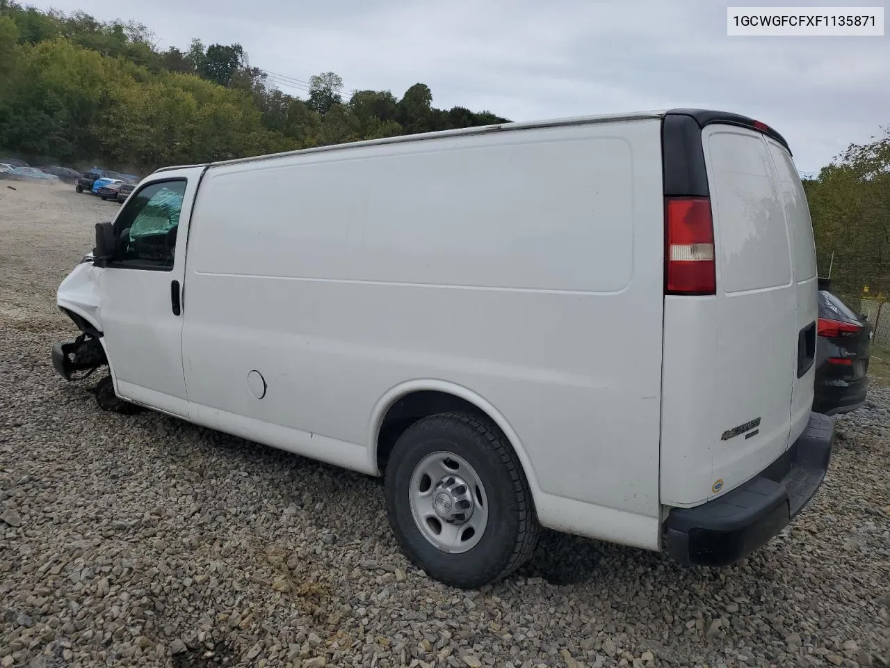 2015 Chevrolet Express G2500 VIN: 1GCWGFCFXF1135871 Lot: 72124684