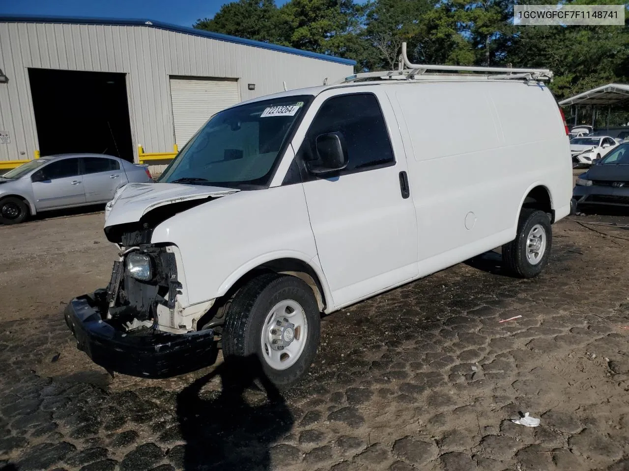 2015 Chevrolet Express G2500 VIN: 1GCWGFCF7F1148741 Lot: 72213264