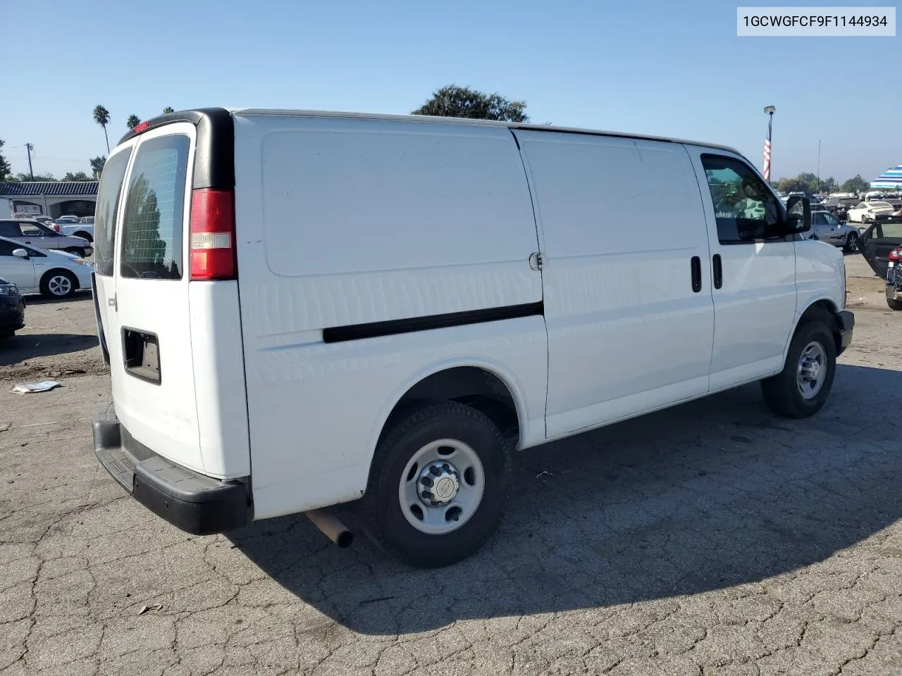 2015 Chevrolet Express G2500 VIN: 1GCWGFCF9F1144934 Lot: 72750104