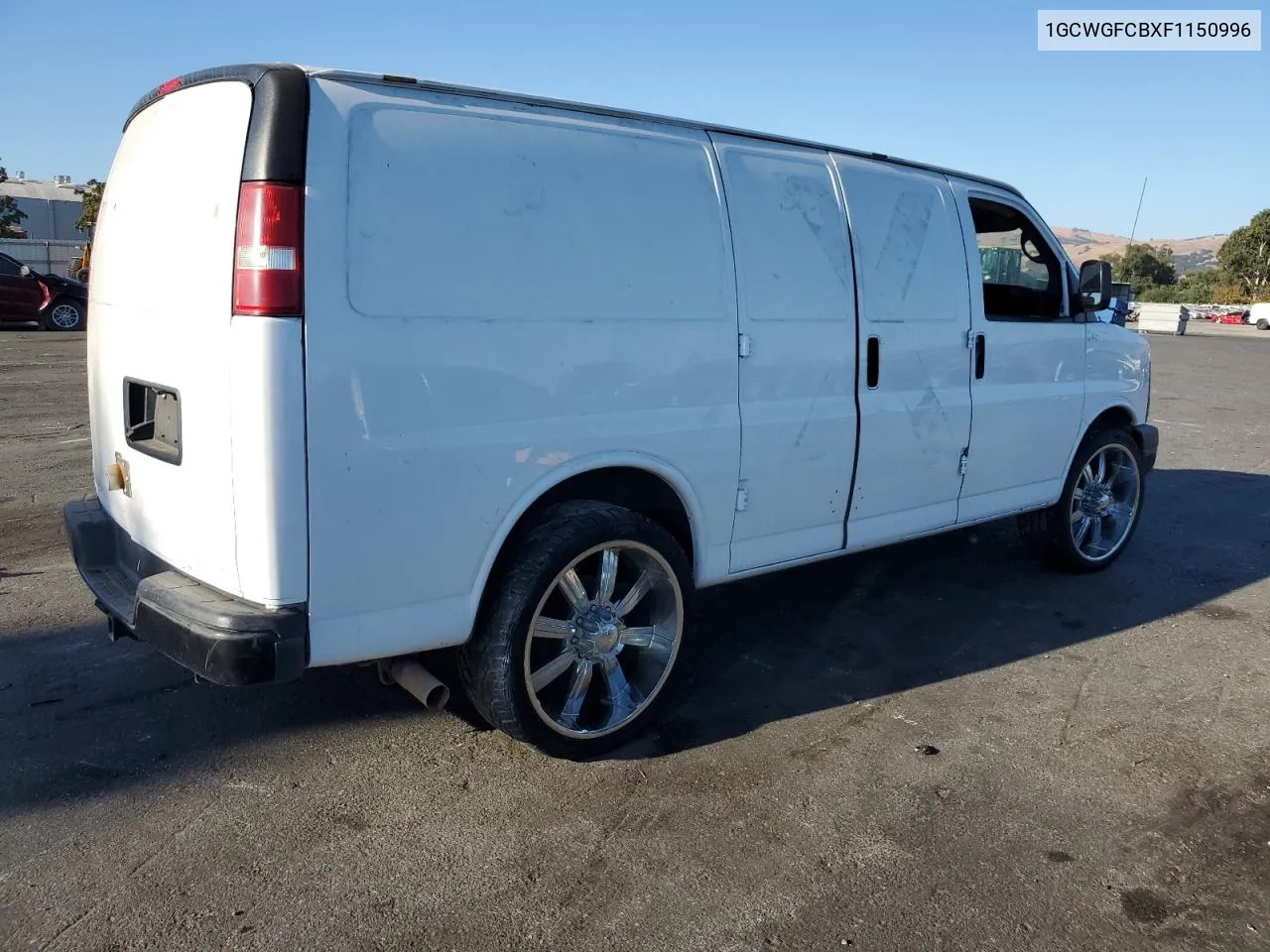 1GCWGFCBXF1150996 2015 Chevrolet Express G2500