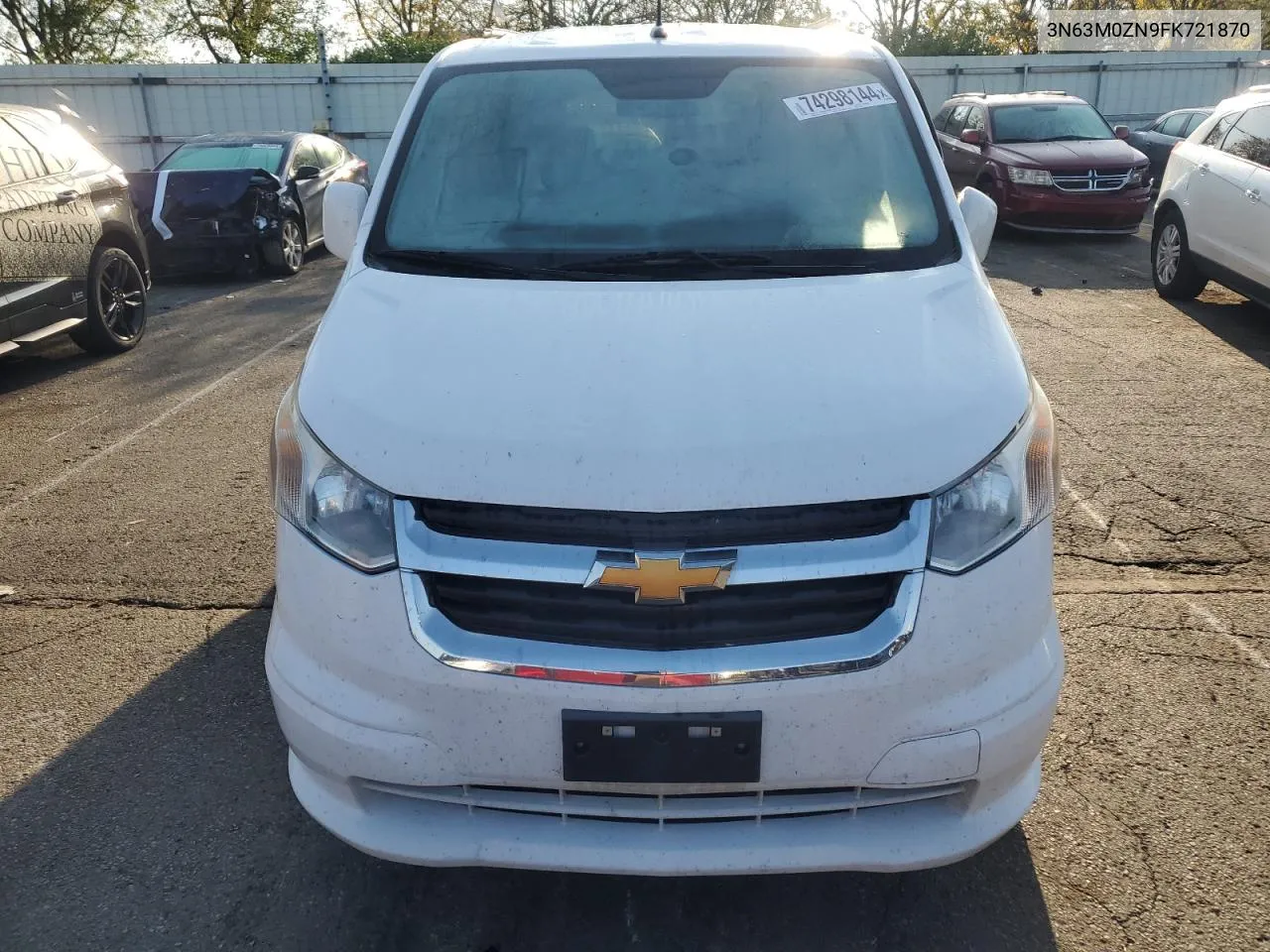 2015 Chevrolet City Express Lt VIN: 3N63M0ZN9FK721870 Lot: 74298144