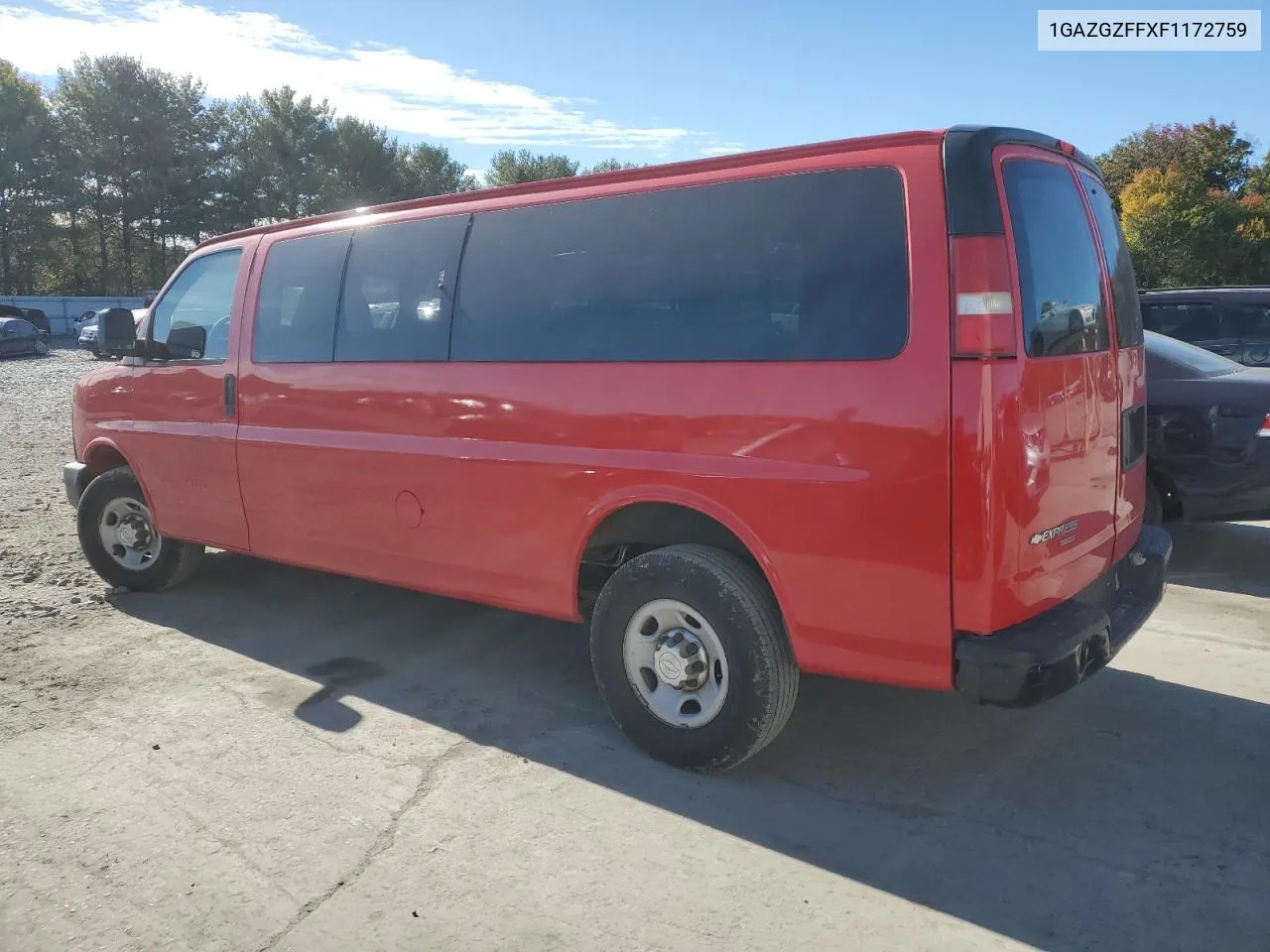 2015 Chevrolet Express G3500 Ls VIN: 1GAZGZFFXF1172759 Lot: 75248024