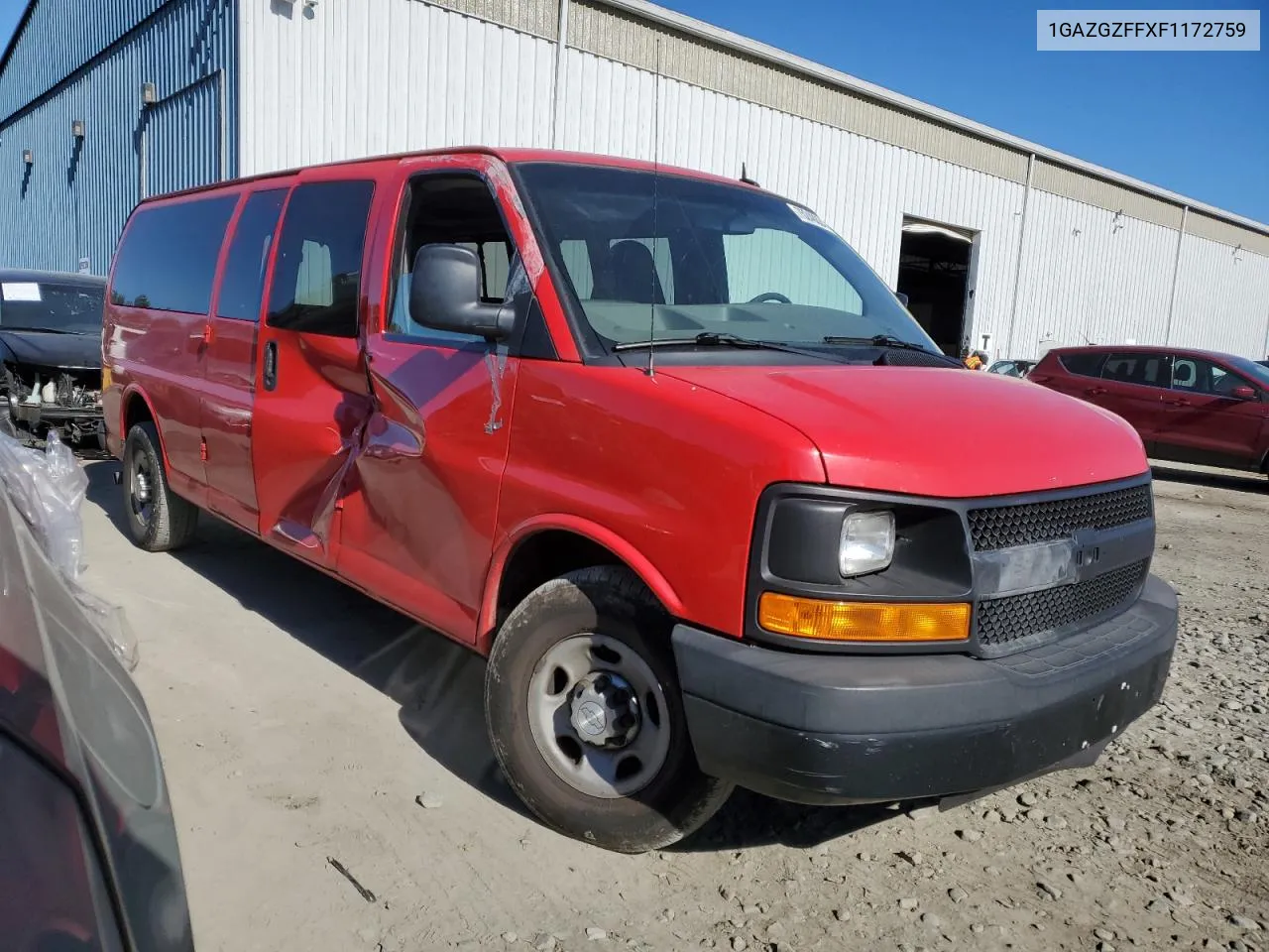 2015 Chevrolet Express G3500 Ls VIN: 1GAZGZFFXF1172759 Lot: 75248024