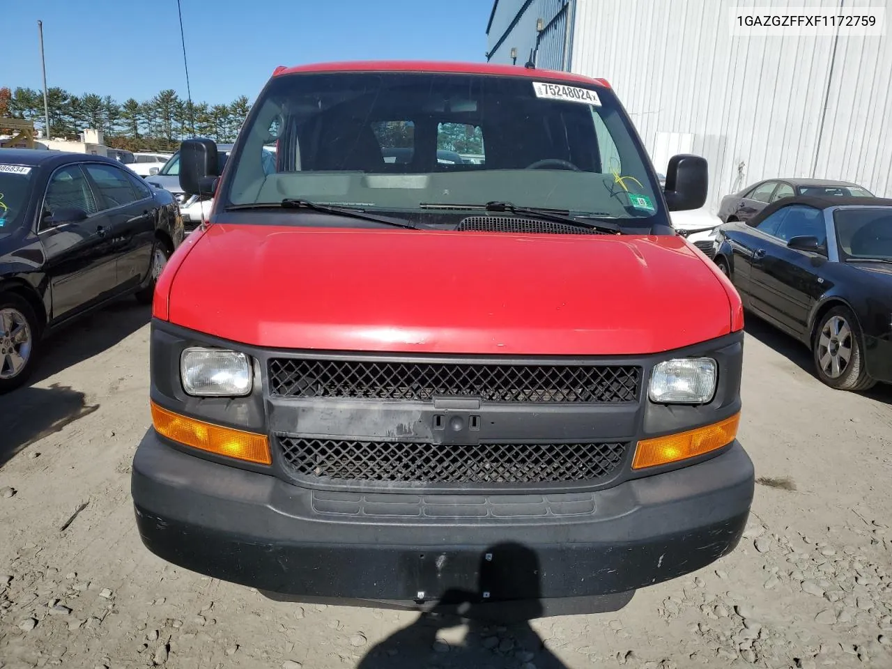 2015 Chevrolet Express G3500 Ls VIN: 1GAZGZFFXF1172759 Lot: 75248024