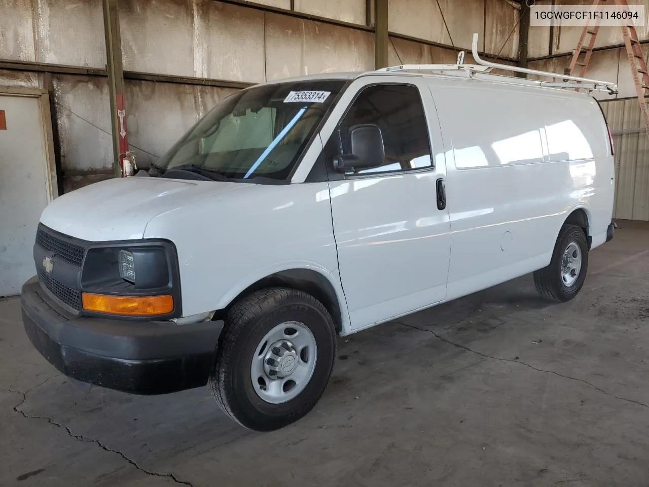 2015 Chevrolet Express G2500 VIN: 1GCWGFCF1F1146094 Lot: 75353314