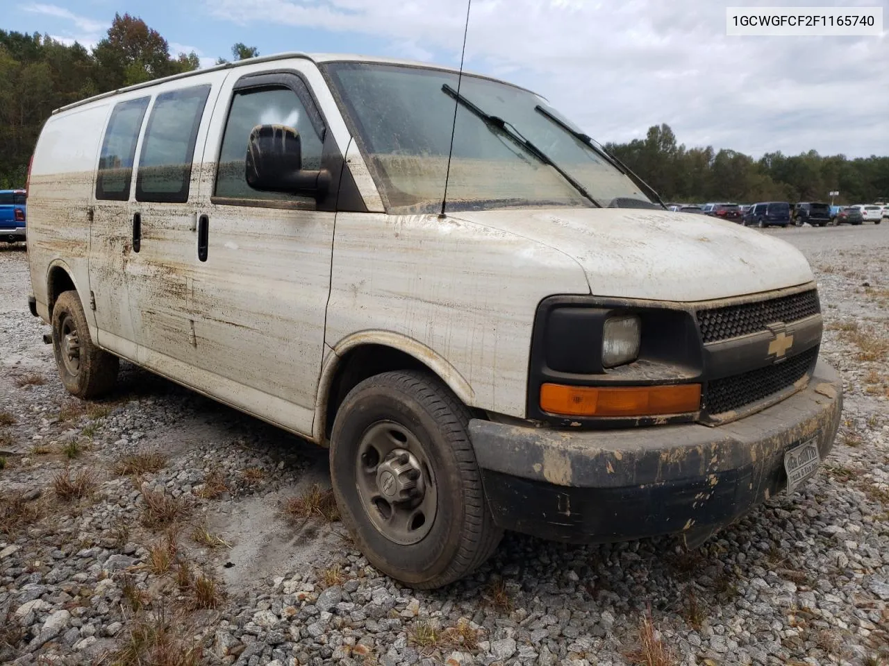 2015 Chevrolet Express G2500 VIN: 1GCWGFCF2F1165740 Lot: 75406274