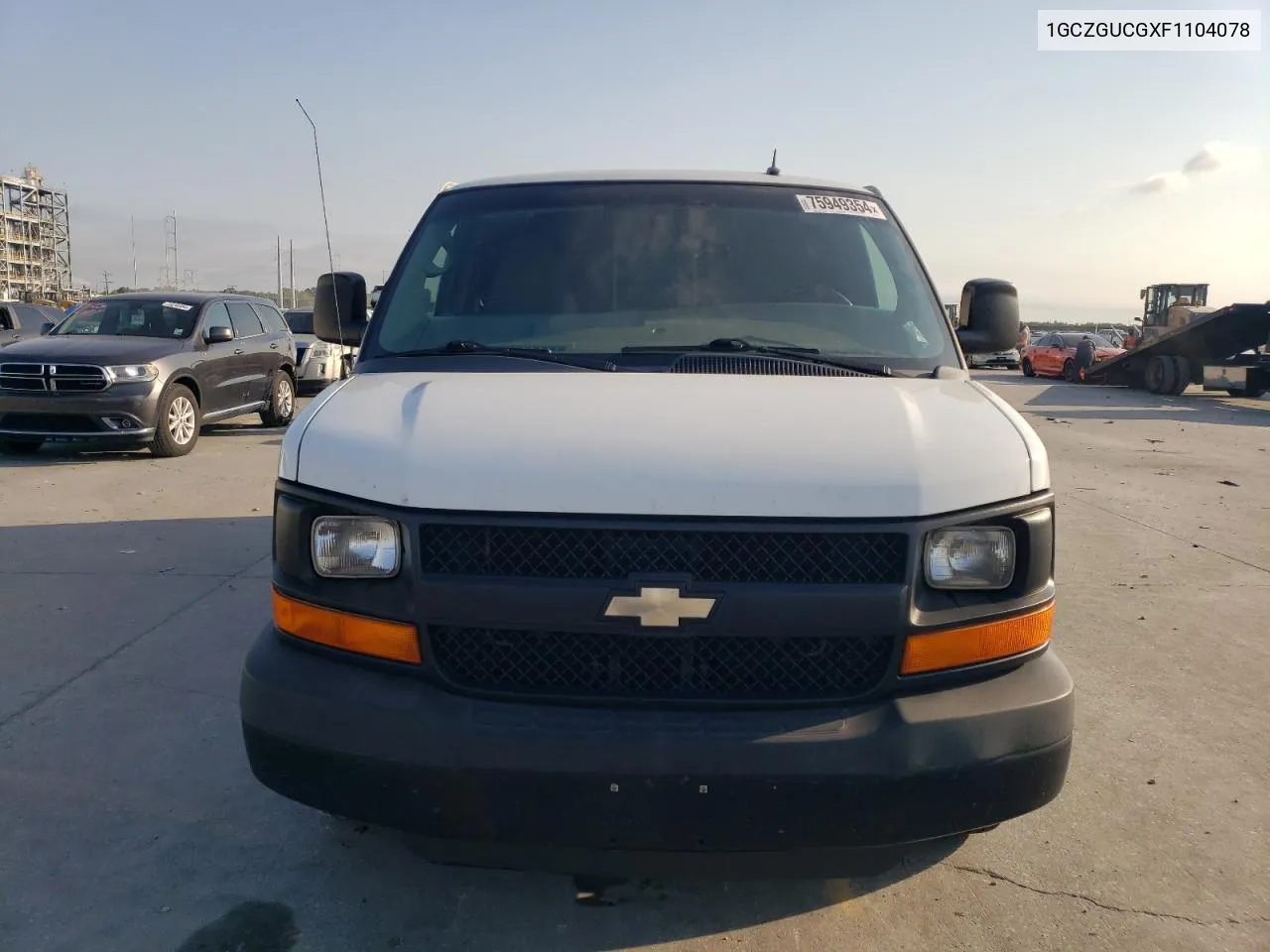 2015 Chevrolet Express G3500 VIN: 1GCZGUCGXF1104078 Lot: 75949354