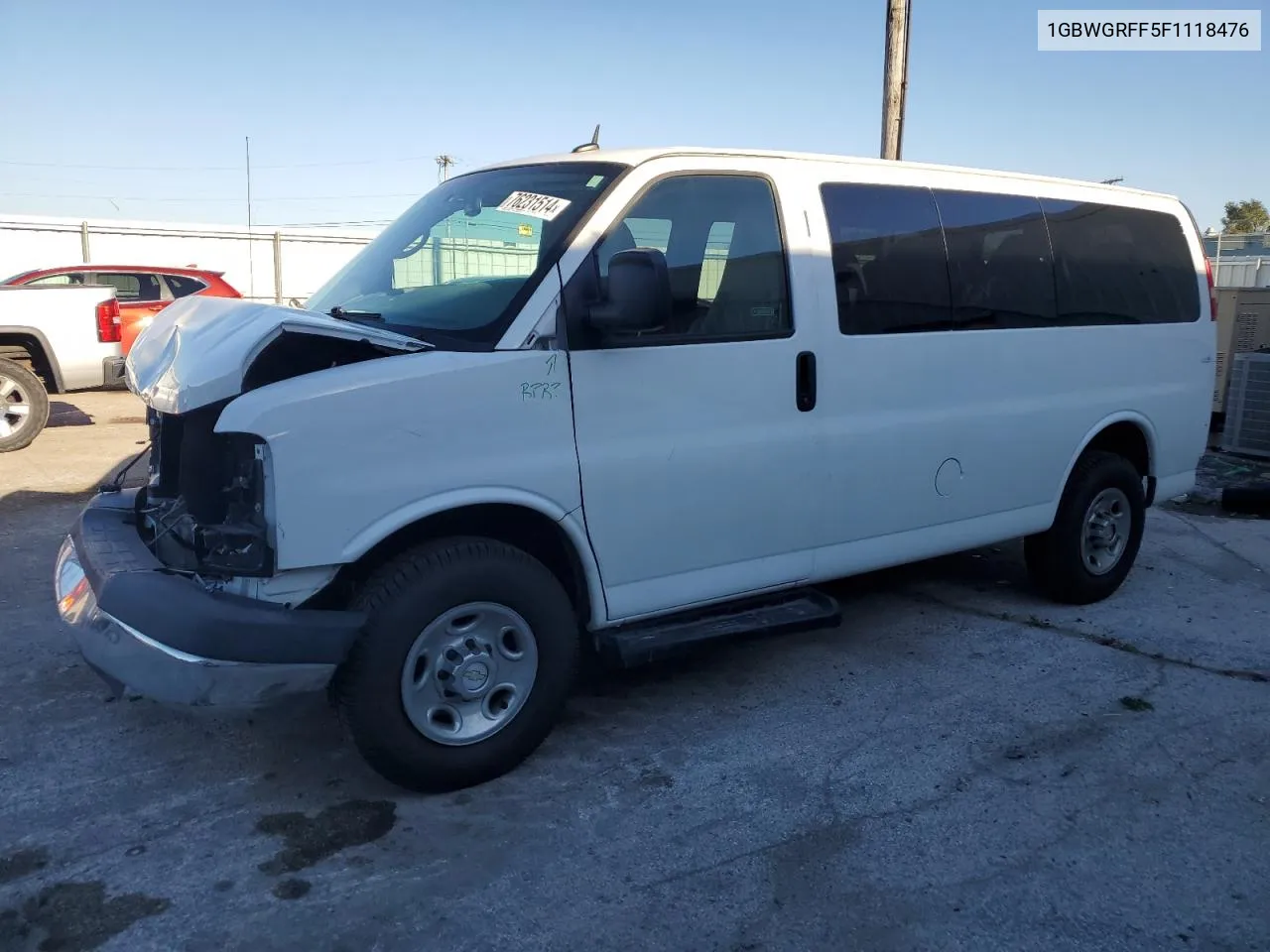 2015 Chevrolet Express G2500 Lt VIN: 1GBWGRFF5F1118476 Lot: 76231514