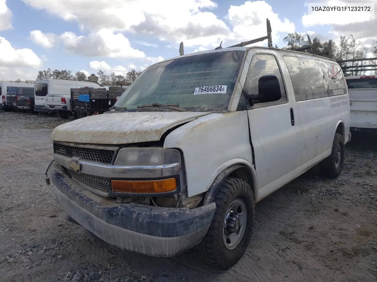 2015 Chevrolet Express G3500 Lt VIN: 1GAZGYFG1F1232172 Lot: 76466834