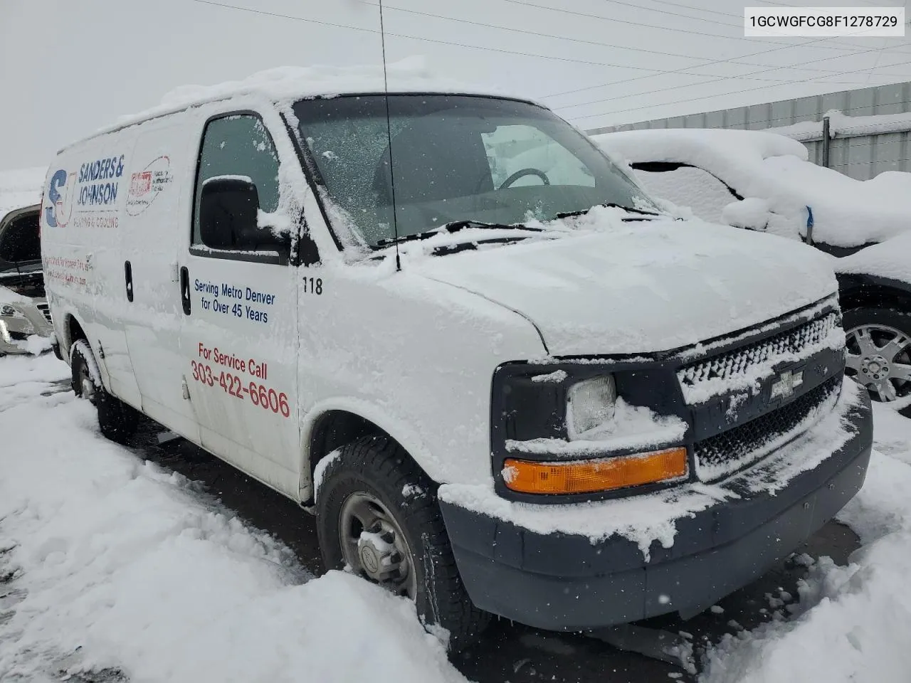 2015 Chevrolet Express G2500 VIN: 1GCWGFCG8F1278729 Lot: 77221134