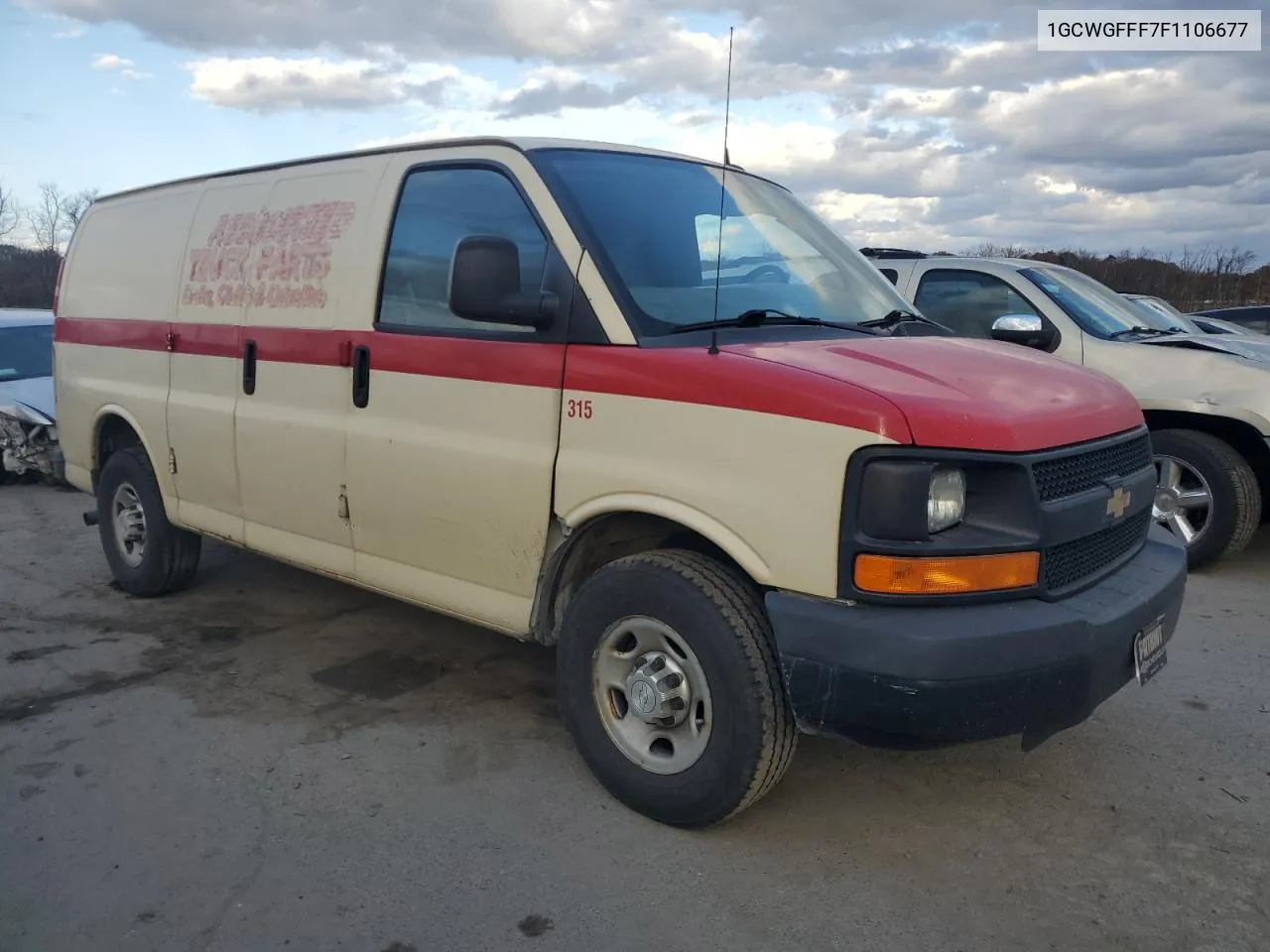 2015 Chevrolet Express G2500 VIN: 1GCWGFFF7F1106677 Lot: 79404324