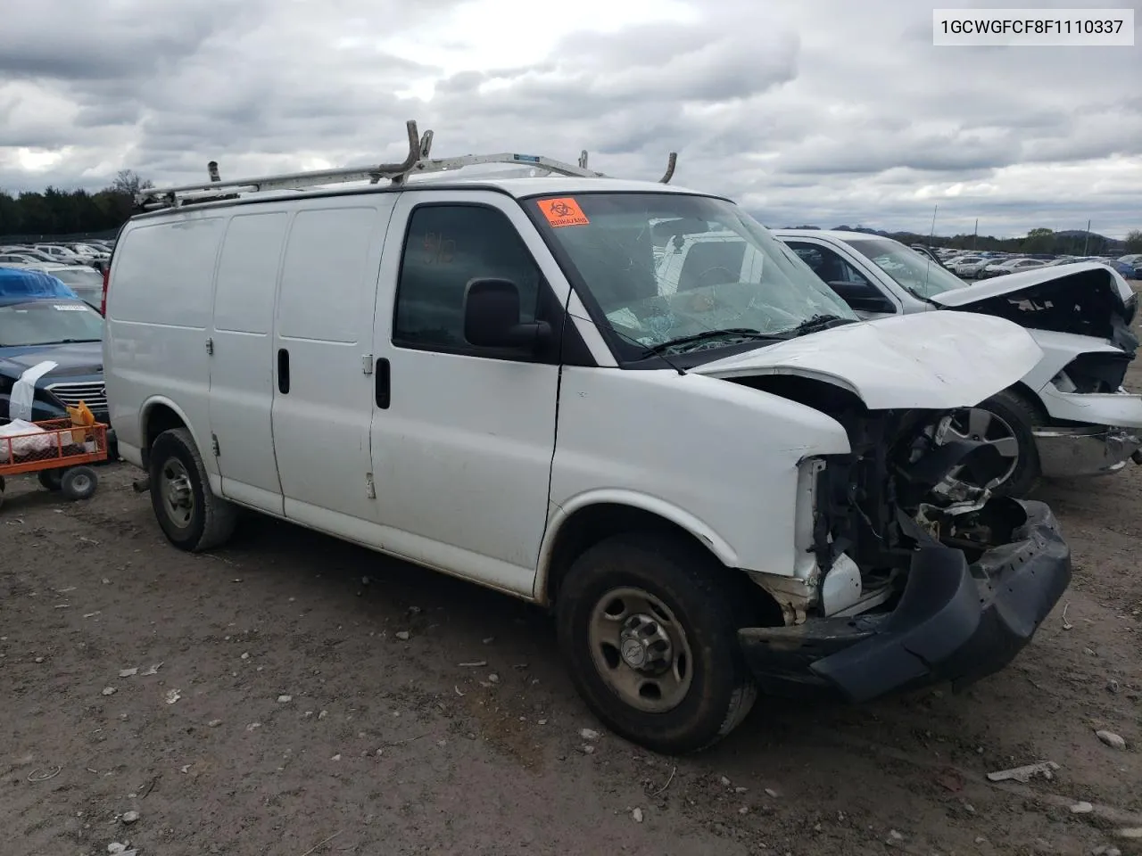 2015 Chevrolet Express G2500 VIN: 1GCWGFCF8F1110337 Lot: 80881794