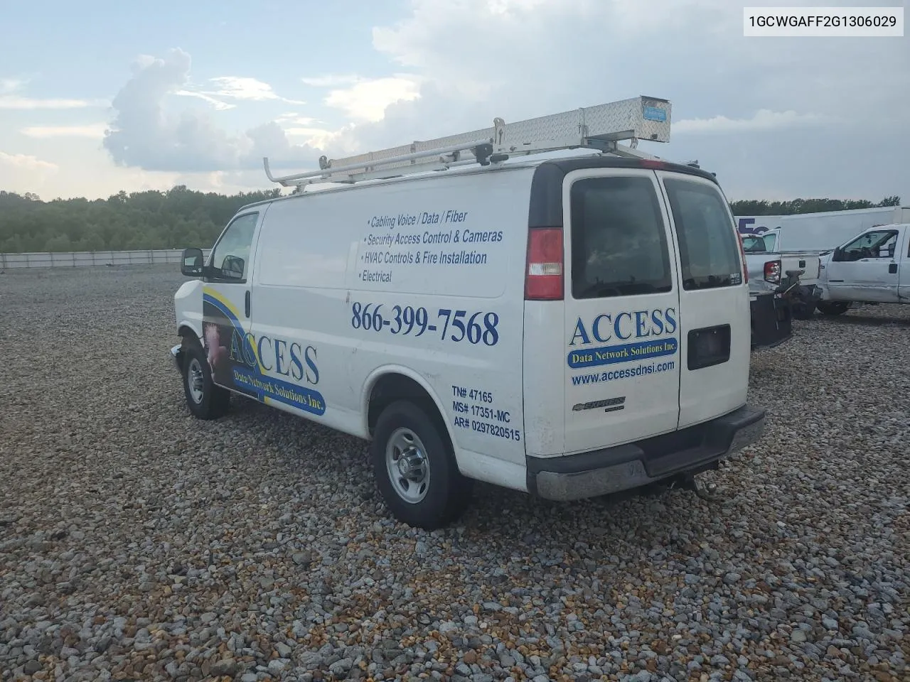 2016 Chevrolet Express G2500 VIN: 1GCWGAFF2G1306029 Lot: 61150694