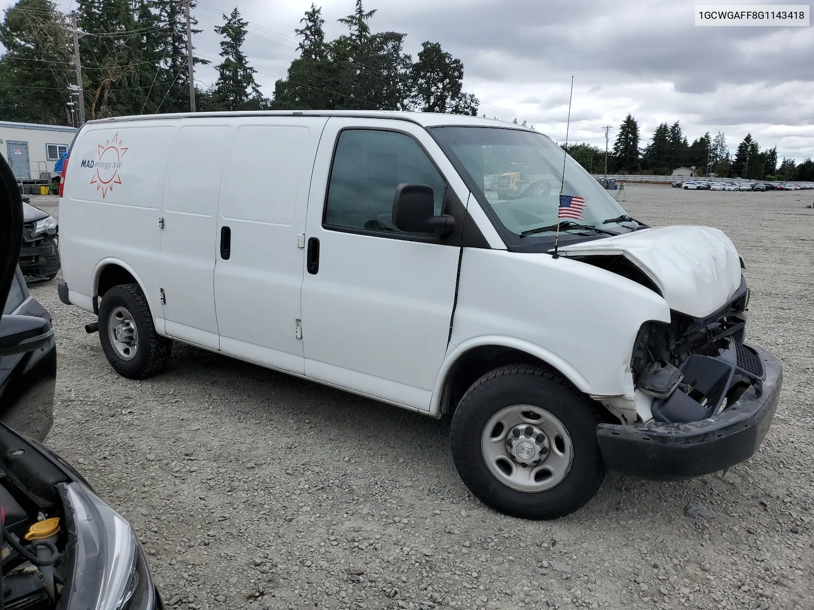 2016 Chevrolet Express G2500 VIN: 1GCWGAFF8G1143418 Lot: 64808304