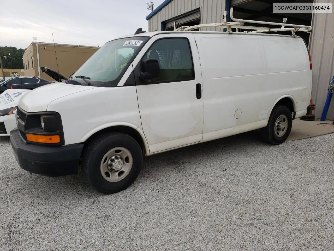 2016 Chevrolet Express G2500 VIN: 1GCWGAFG3G1160474 Lot: 70240884