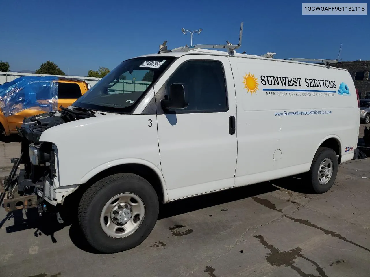 2016 Chevrolet Express G2500 VIN: 1GCWGAFF9G1182115 Lot: 70458754