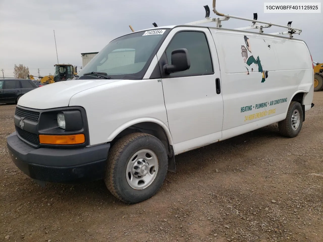 1GCWGBFF4G1125925 2016 Chevrolet Express G2500