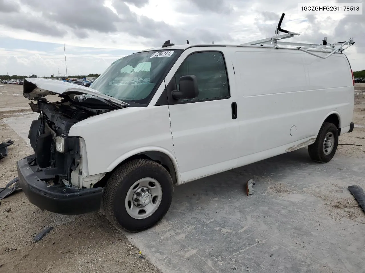 1GCZGHFG2G1178518 2016 Chevrolet Express G3500