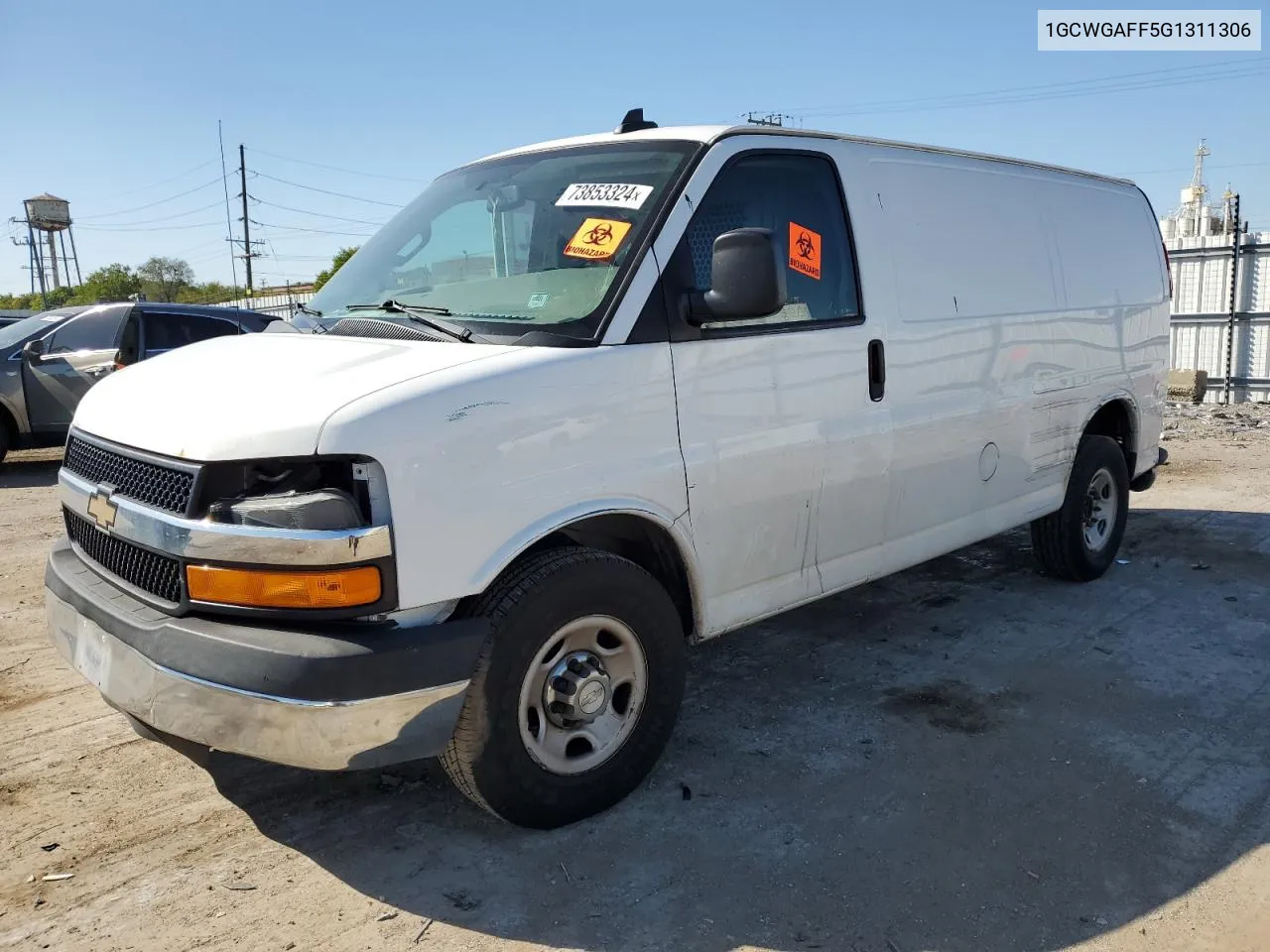 2016 Chevrolet Express G2500 VIN: 1GCWGAFF5G1311306 Lot: 73853324