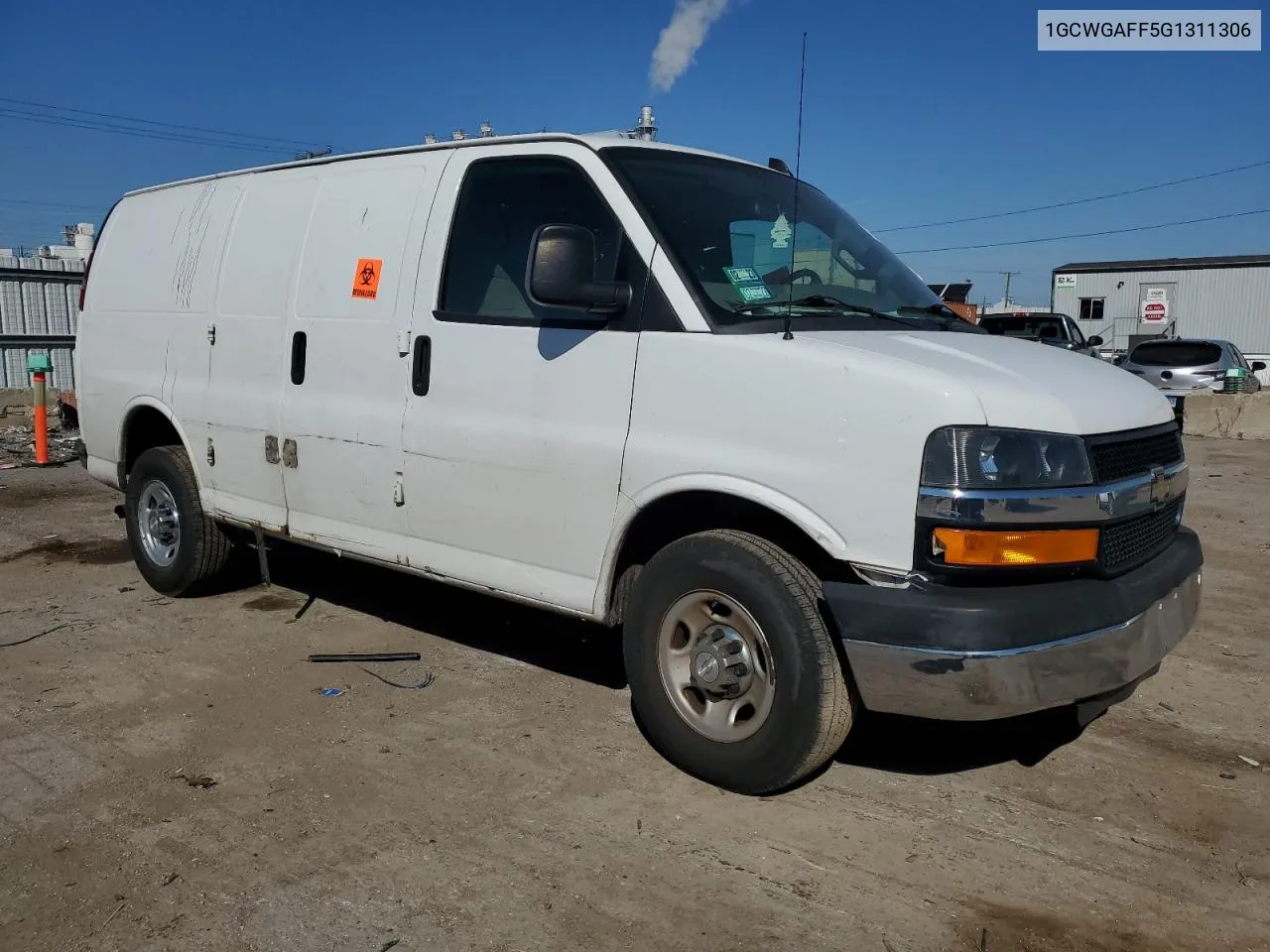 2016 Chevrolet Express G2500 VIN: 1GCWGAFF5G1311306 Lot: 73853324